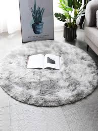 1pc fluffy round rug gy seat cover