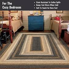 black braided area rug 4x6