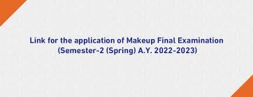 application form for make up final