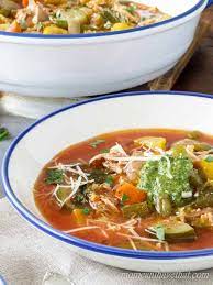 Low Fat Low Carb Minestrone Soup gambar png