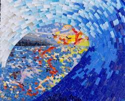 Mosaic Wall Art Wall Decor Weave Ocean