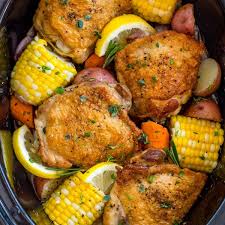 slow cooker en thighs with