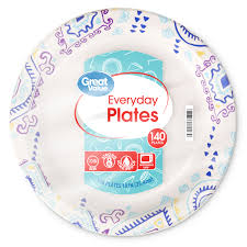 Great Value Everyday Paper Plates 10 Inch 140 Count Walmart Com