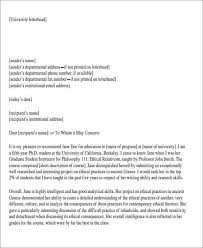 Sample Formal Letter Of Recommendation 8 Examples In Word