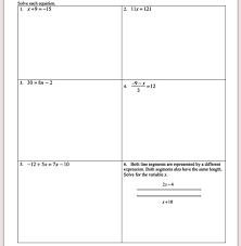 Answers Solve Each Equation