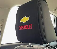 Chevy Headrest Covers 2pk Embroidered