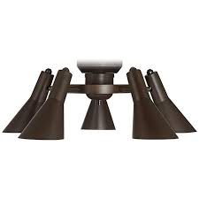 Retro Oil Rubbed Bronze 5 Light Led Ceiling Fan Light Kit 47e83 Lamps Plus