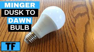Minger 7w Led Bulb Dusk To Dawn Sensor Light Bulb Review Youtube