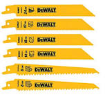 Dewalt Bi-Metal Reciprocating Saw Blade Set Multi TPI 6 pk DW4856 