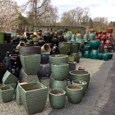 pottery and containers for plants at