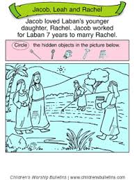 6 277 просмотров 6,2 тыс. Sunday School Activities About Leah Rachel Children S Worship Bulletins