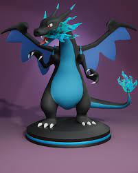 Download STL file Pokemon Mega Charizard X (with cuts and plugs) • 3D  printing model ・ Cults