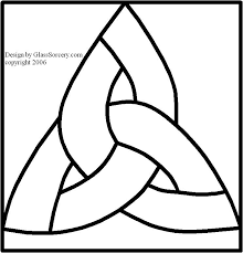 b stained glass pattern simple celtic