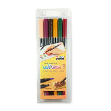 Le Plume Ii Brush Pens Set Of 6 Victorian Colours
