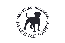 Image formats available gif and printable eps, svg. American Bulldogs Make Me Happy Svg Cut File By Creative Fabrica Crafts Creative Fabrica
