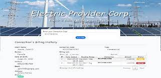 electric billing management system in