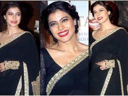which lipstick suits on black saree