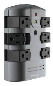 Belkin 6 Outlet Pivot Plug Surge Protector W Wall Mount Ideal For Mobile Devices Personal Electronics Small Appliances And More 1 080 Joules