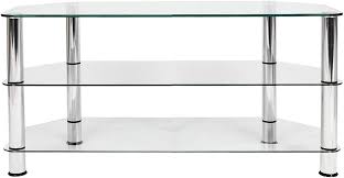 Mountright Clear Glass Tv Stands For