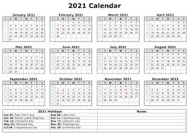 Calendars are blank and printable. 2021 Printable Calendar With Holidays Calendar Printables Printable Yearly Calendar Printable Calendar Template