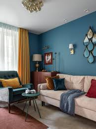 75 turquoise carpeted living room ideas