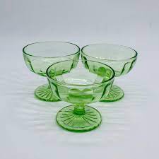 vintage set of 3 hazel atlas glass
