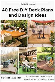 40 Free Diy Deck Plans And Design Ideas