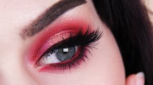 red eyeshadow makeup tutorial