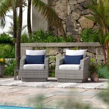 cannes wicker outdoor lounge chair